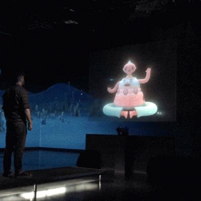 Laurie Rowan Pictoplasma Festival 2019 Inter Faces interactive hollographic installation character design 3D animation